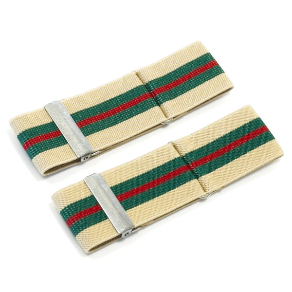 Ärmelhalter beide-grün gestreift