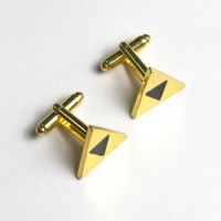 YAHOYA Pizza Manschettenknöpfe Herren - Lustige Food Design Knöpfe Aus Messing