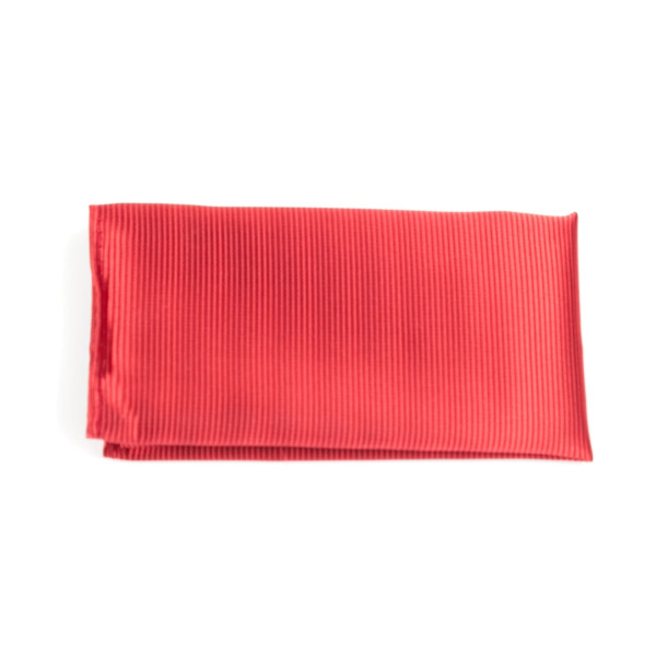 Einstecktuch rot fein gemustert