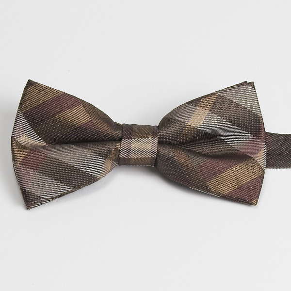 Schleife für Männer in braun kariert